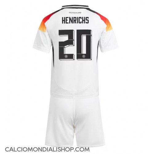 Maglie da calcio Germania Benjamin Henrichs #20 Prima Maglia Bambino Europei 2024 Manica Corta (+ Pantaloni corti)